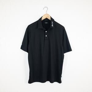 Malbon Golf Men's Parful Collection Polo In Black Size Medium